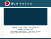 Tablet Screenshot of healthymind.com
